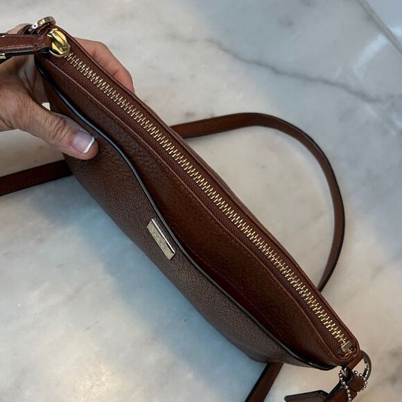 Coach Pebbled Leather Crossbody Shoulder Bag - Picture 10 of 15